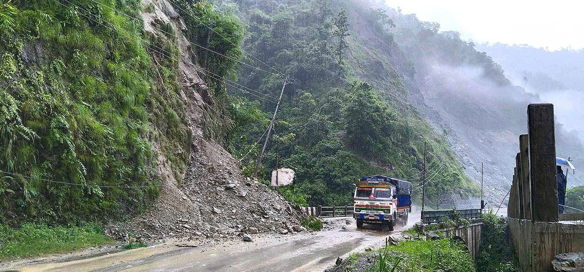 Heavy Rain Closes Butwal-Narayanghat Highway in Both Directions