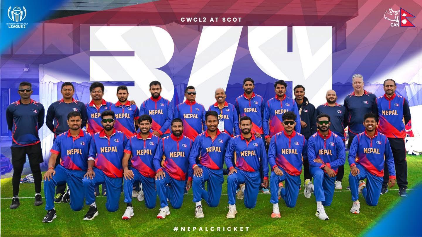 Nepal Stuns Netherlands with 16-Run Victory