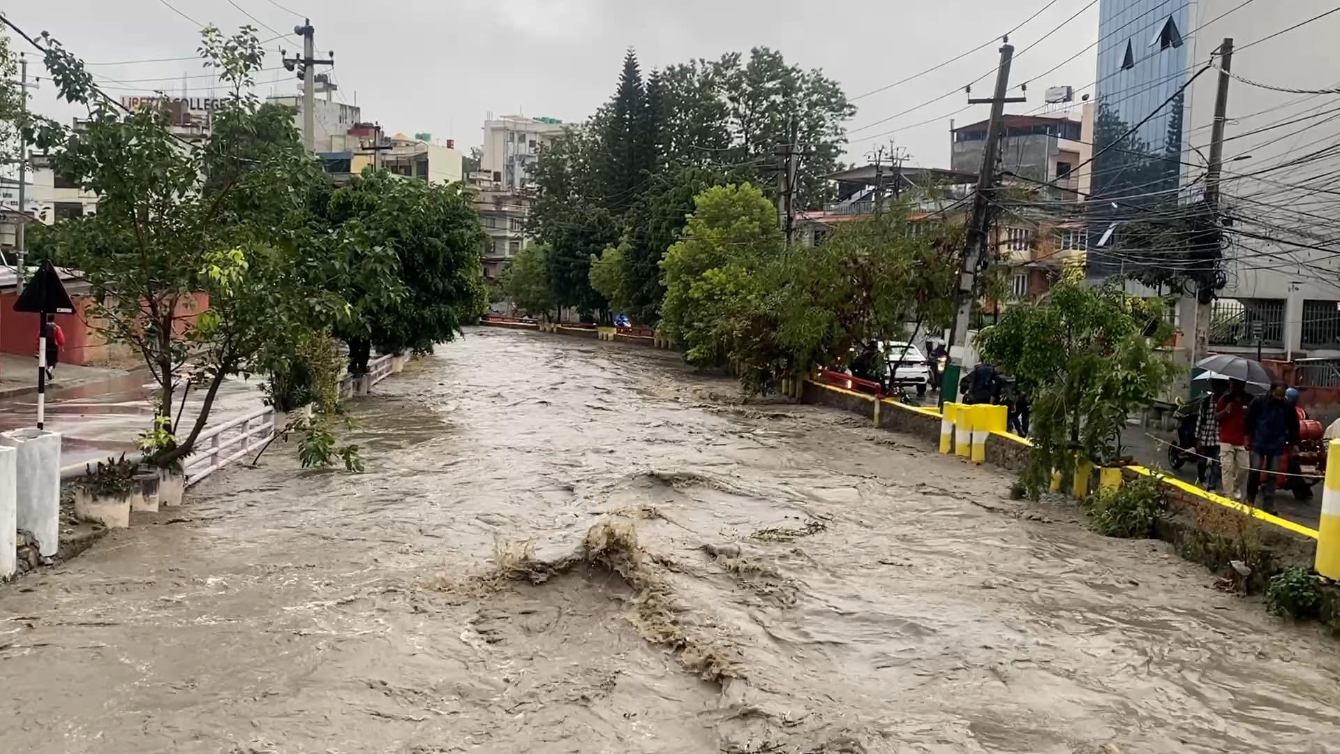 Heavy Rain Triggers Flooding in Kathmandu as Monsoon Intensifies Nationwide